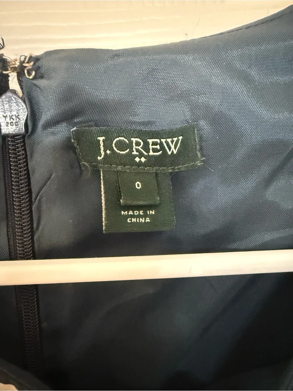 J. Crew Navy and White Polka Dot Sleeveless Dress